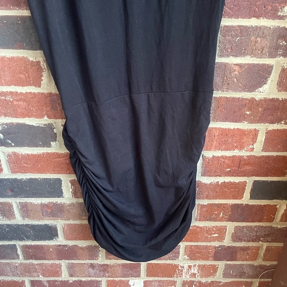 Athleta Black Topanga Ruched Dress Size Large - Picture 8 of 10